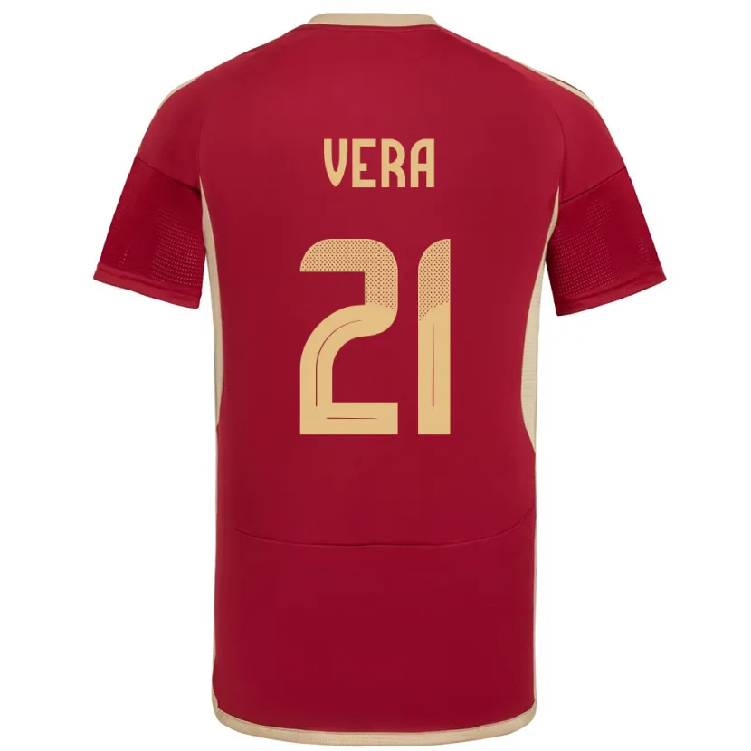 Danxen Kinder Venezuela Andry Vera #21 Burgund Heimtrikot Trikot 24-26 T-Shirt Schweiz