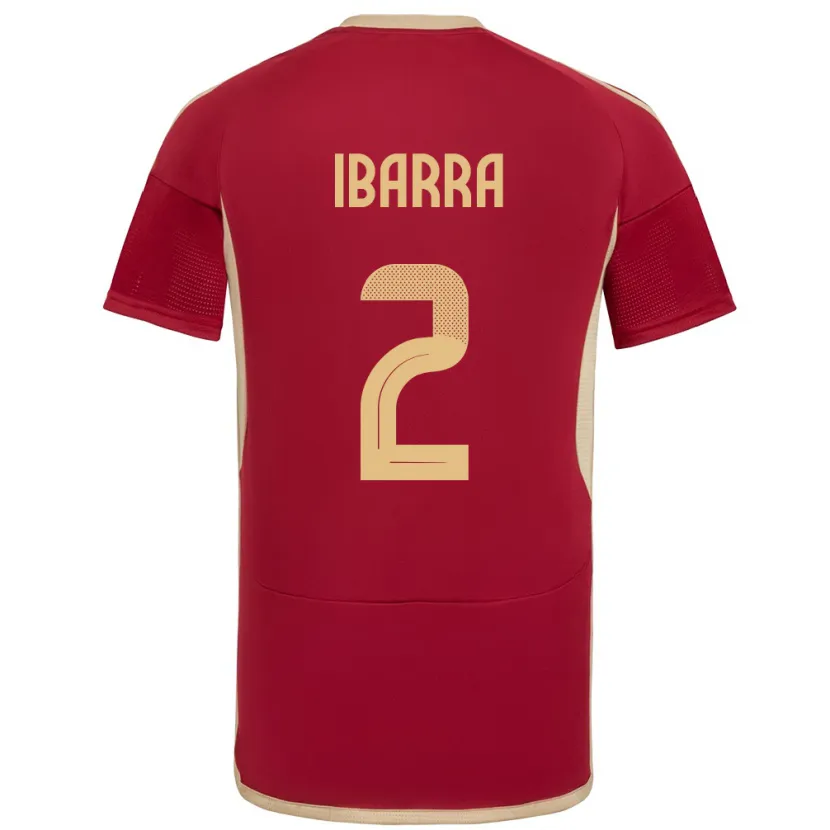 Danxen Kinder Venezuela Pablo Ibarra #2 Burgund Heimtrikot Trikot 24-26 T-Shirt Schweiz