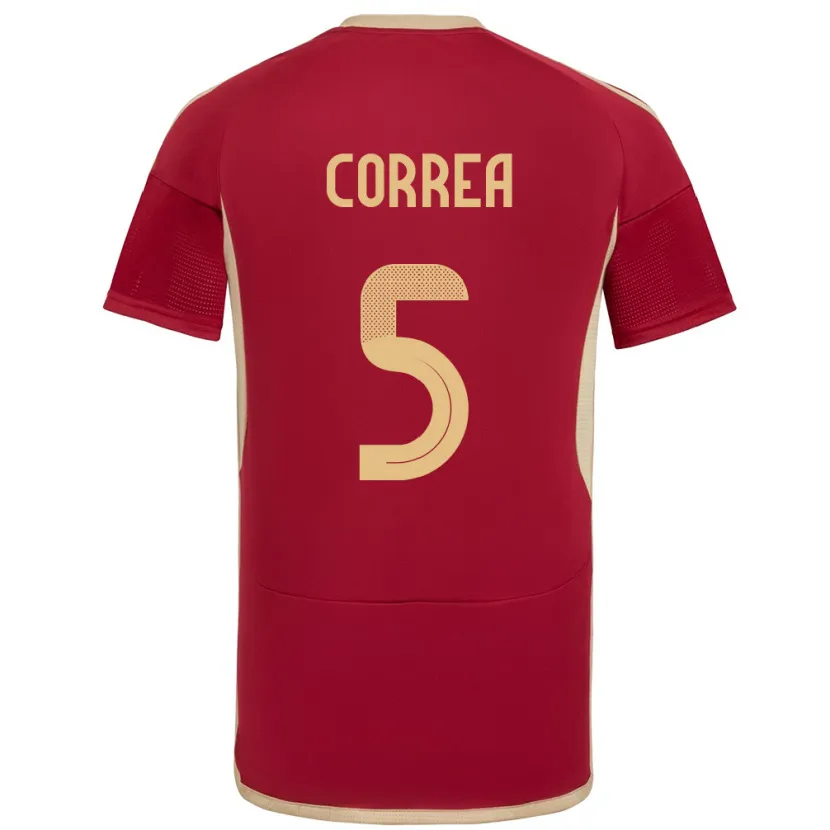 Danxen Kinder Venezuela José Correa #5 Burgund Heimtrikot Trikot 24-26 T-Shirt Schweiz