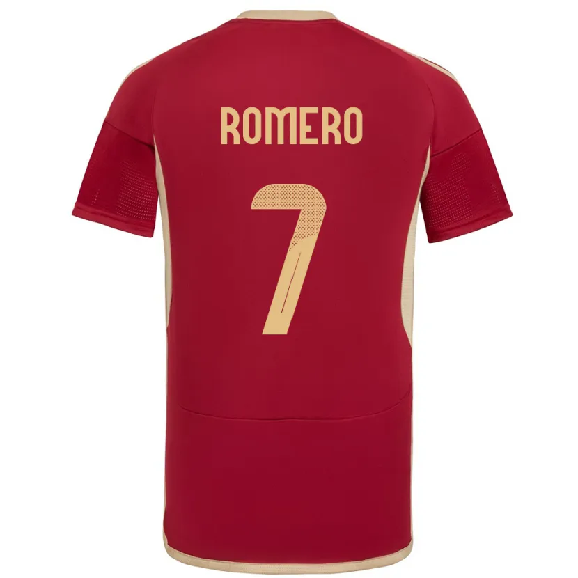 Danxen Kinder Venezuela Leenhan Romero #7 Burgund Heimtrikot Trikot 24-26 T-Shirt Schweiz