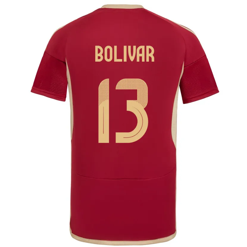 Danxen Kinder Venezuela Salvador Bolívar #13 Burgund Heimtrikot Trikot 24-26 T-Shirt Schweiz