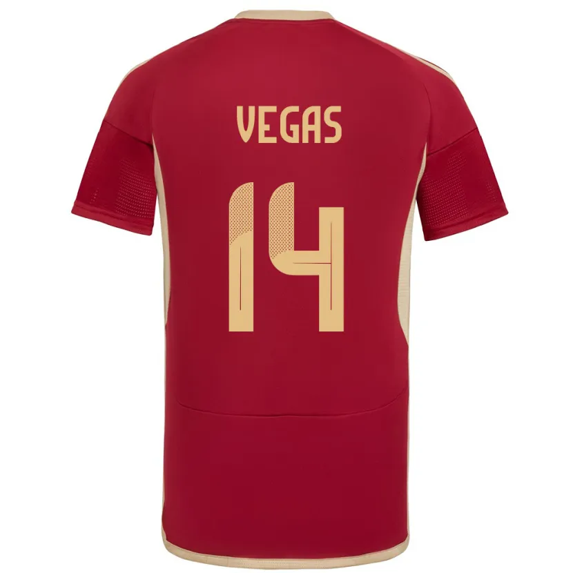 Danxen Kinder Venezuela Miguel Vegas #14 Burgund Heimtrikot Trikot 24-26 T-Shirt Schweiz