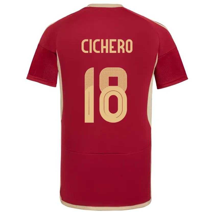 Danxen Kinder Venezuela Alejandro Cichero #18 Burgund Heimtrikot Trikot 24-26 T-Shirt Schweiz
