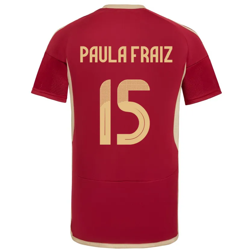 Danxen Kinder Venezuela Ana Paula Fraiz #15 Burgund Heimtrikot Trikot 24-26 T-Shirt Schweiz