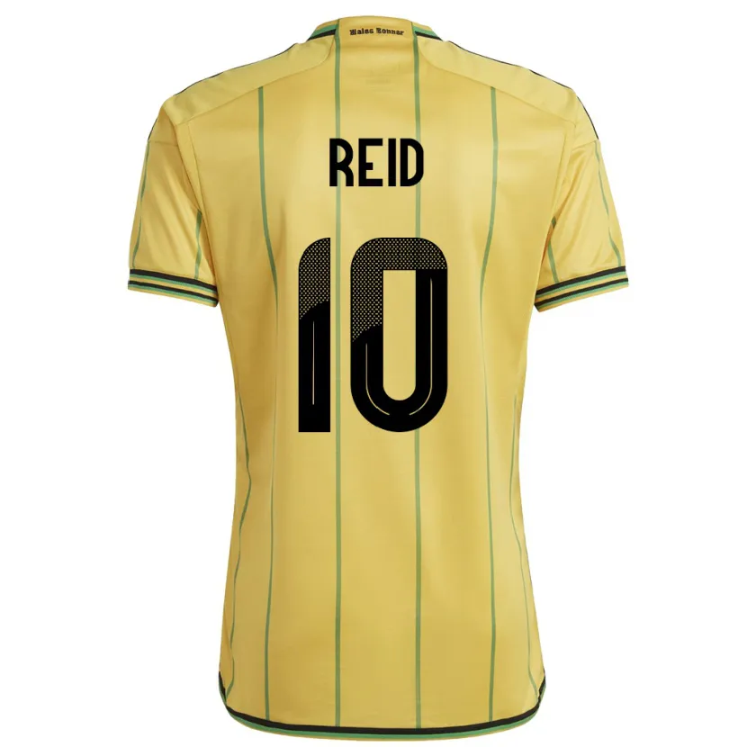 Danxen Kinder Jamaika Bobby De Cordova-Reid #10 Gelb Heimtrikot Trikot 24-26 T-Shirt Schweiz