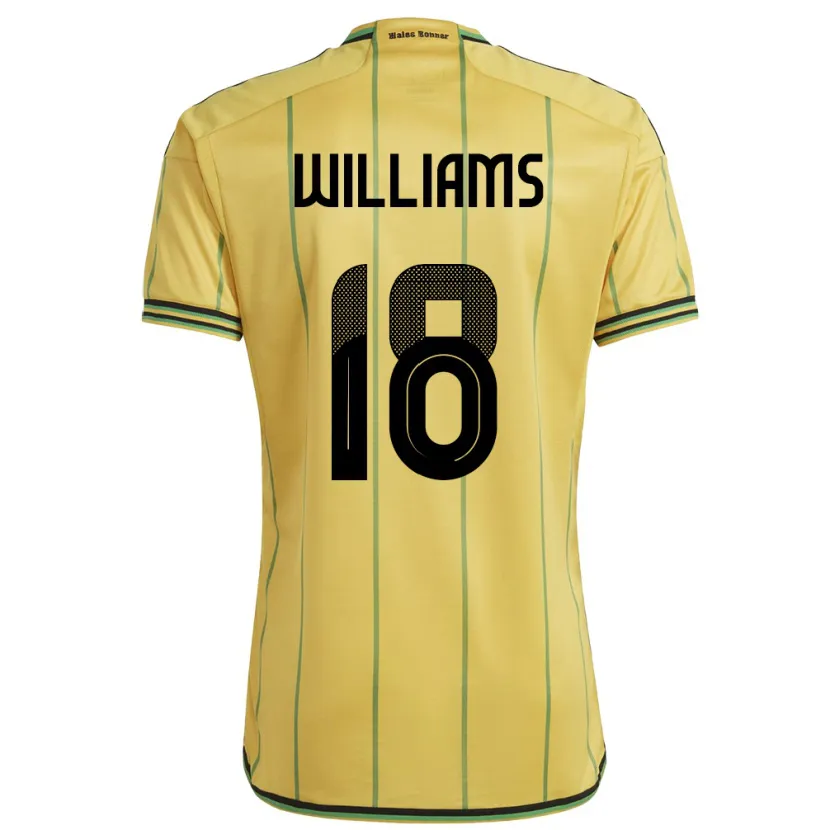 Danxen Kinder Jamaika Romario Williams #18 Gelb Heimtrikot Trikot 24-26 T-Shirt Schweiz