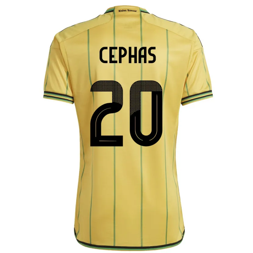 Danxen Kinder Jamaika Renaldo Cephas #20 Gelb Heimtrikot Trikot 24-26 T-Shirt Schweiz