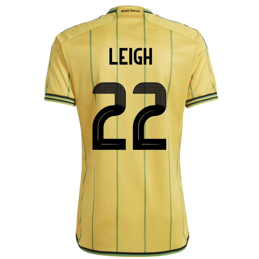 Danxen Kinder Jamaika Greg Leigh #22 Gelb Heimtrikot Trikot 24-26 T-Shirt Schweiz