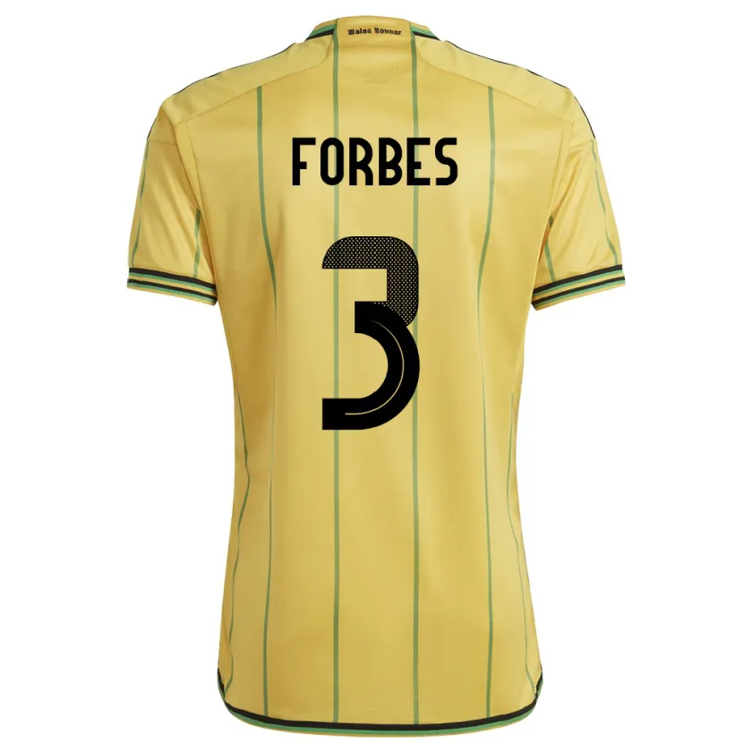 Danxen Kinder Jamaika Michael Forbes #3 Gelb Heimtrikot Trikot 24-26 T-Shirt Schweiz