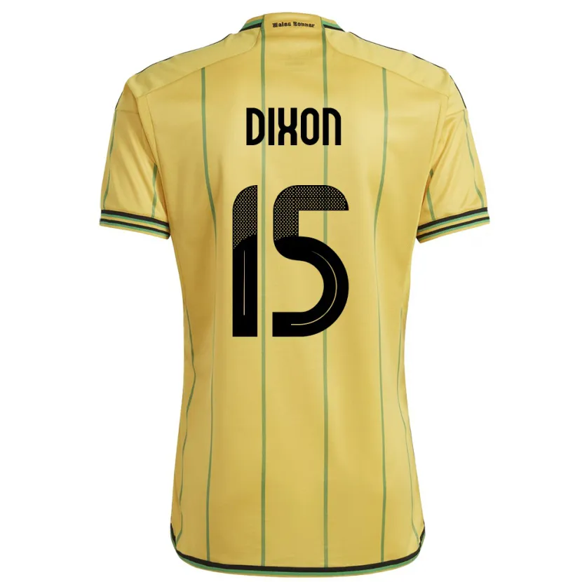Danxen Kinder Jamaika Ahir Dixon #15 Gelb Heimtrikot Trikot 24-26 T-Shirt Schweiz