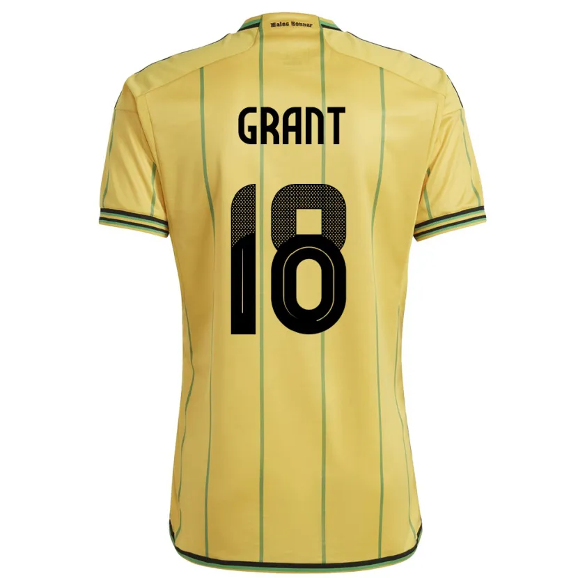 Danxen Kinder Jamaika George Grant #18 Gelb Heimtrikot Trikot 24-26 T-Shirt Schweiz