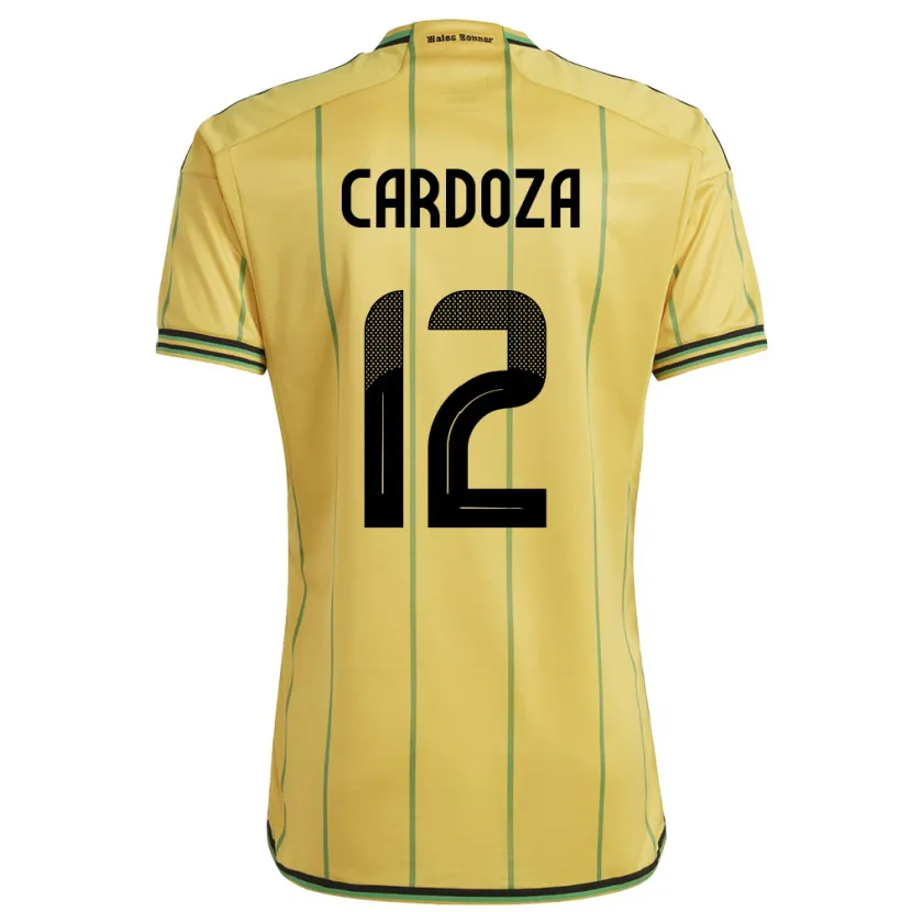 Danxen Kinder Jamaika Naya Cardoza #12 Gelb Heimtrikot Trikot 24-26 T-Shirt Schweiz