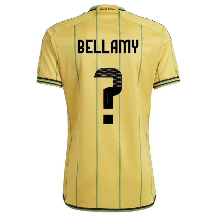 Danxen Kinder Jamaika Sydney Bellamy #0 Gelb Heimtrikot Trikot 24-26 T-Shirt Schweiz