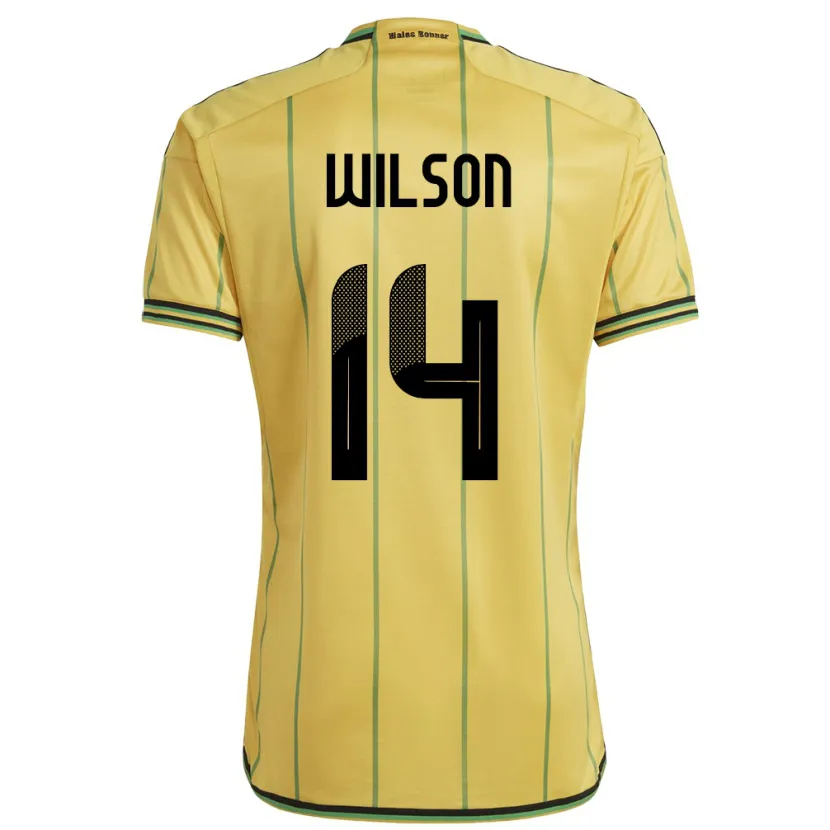 Danxen Kinder Jamaika Siobhan Wilson #14 Gelb Heimtrikot Trikot 24-26 T-Shirt Schweiz