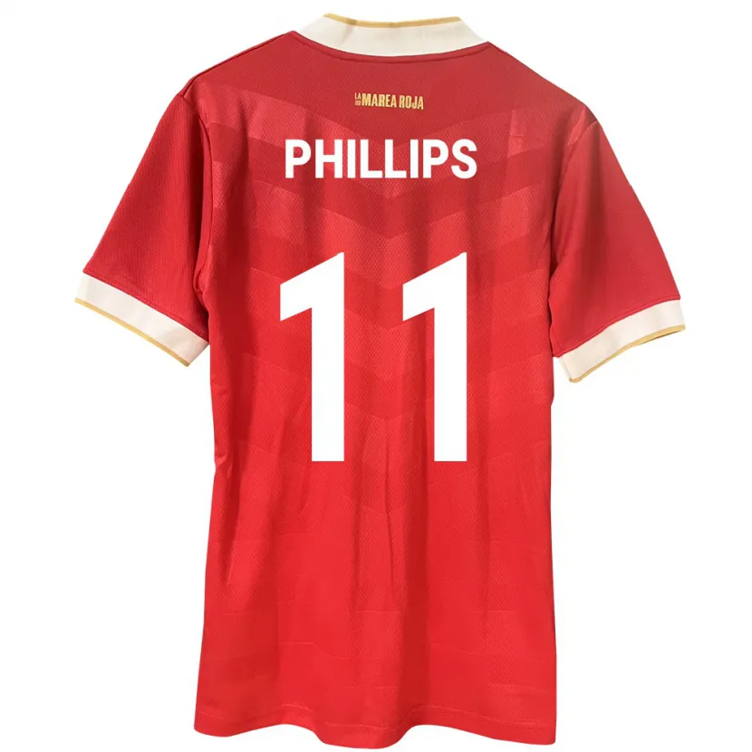 Danxen Kinder Panama Ricardo Phillips #11 Rot Heimtrikot Trikot 24-26 T-Shirt Schweiz