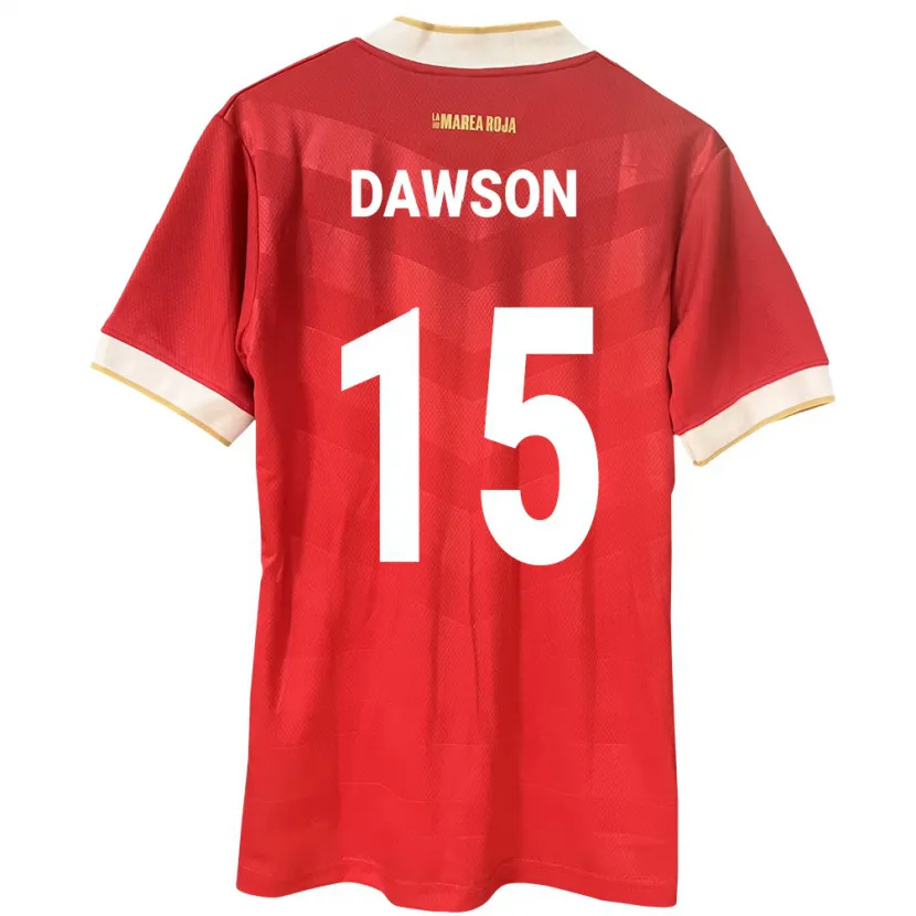 Danxen Kinder Panama Didier Dawson #15 Rot Heimtrikot Trikot 24-26 T-Shirt Schweiz