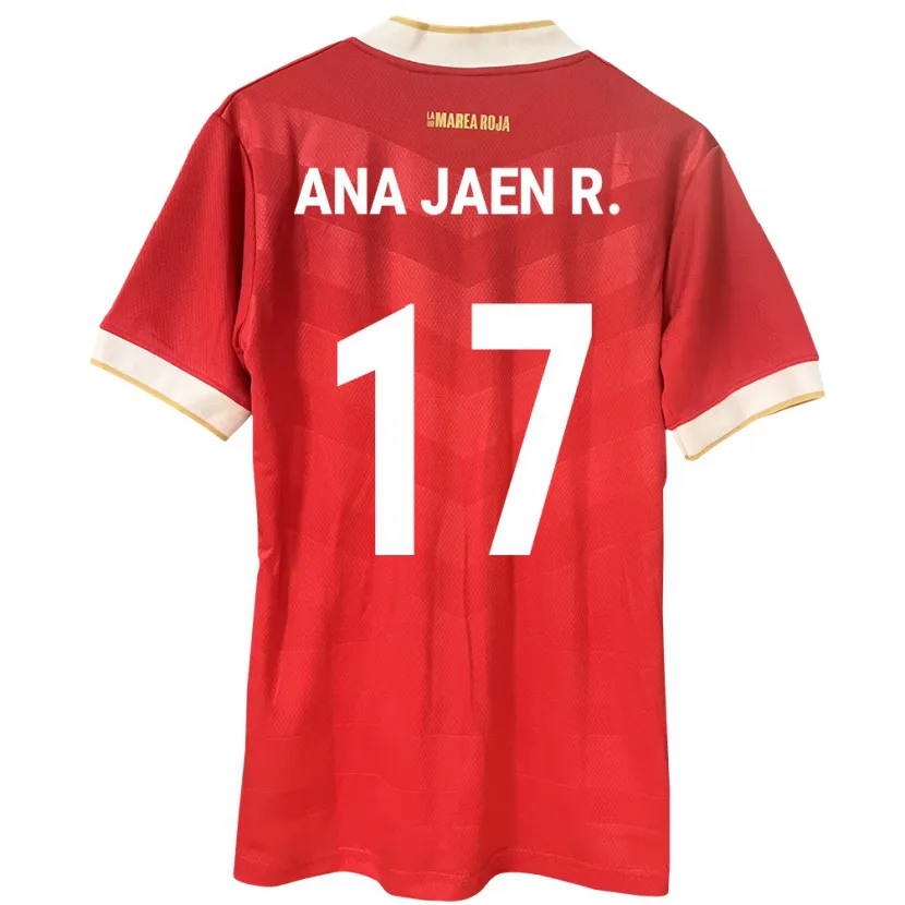 Danxen Kinder Panama Ana Jaén Rodríguez #17 Rot Heimtrikot Trikot 24-26 T-Shirt Schweiz
