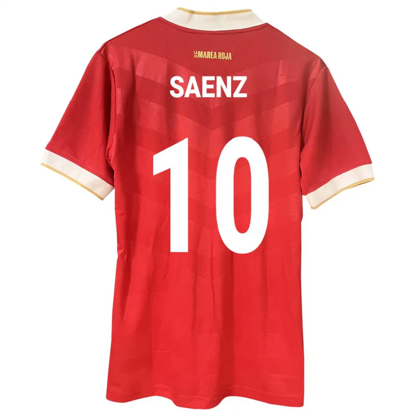 Danxen Kinder Panama Gloria Sáenz #10 Rot Heimtrikot Trikot 24-26 T-Shirt Schweiz