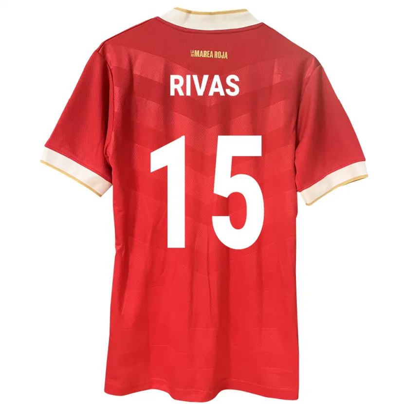Danxen Kinder Panama Karla Rivas #15 Rot Heimtrikot Trikot 24-26 T-Shirt Schweiz