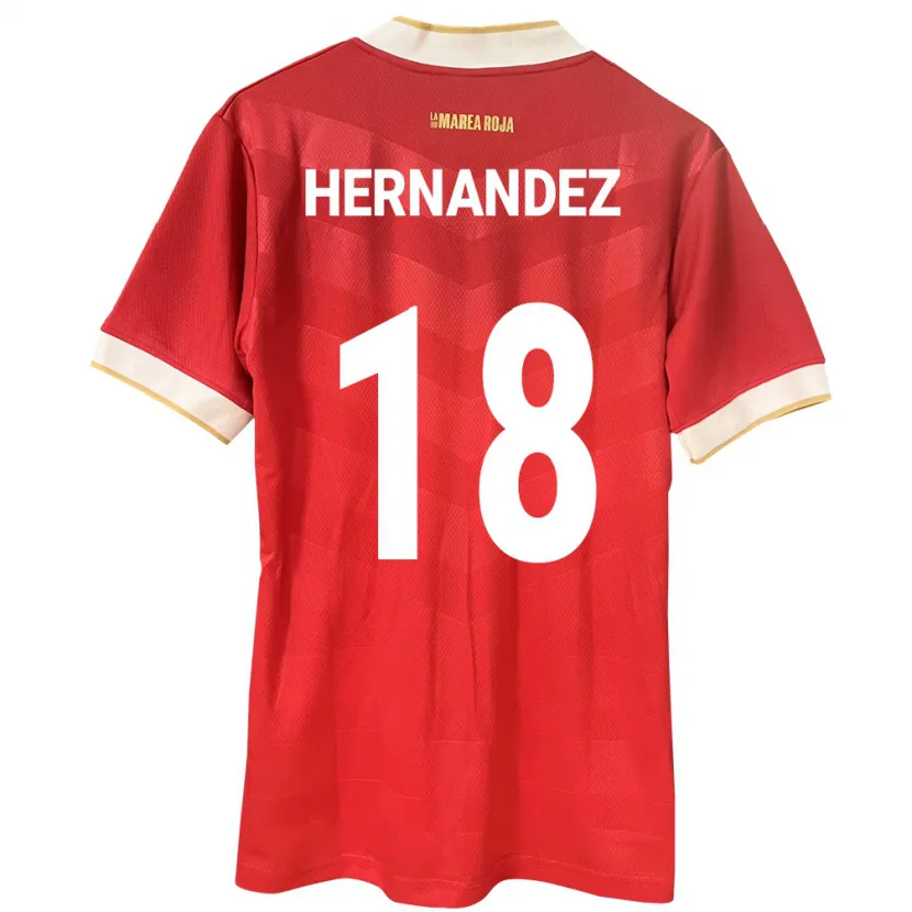 Danxen Kinder Panama Erika Hernández #18 Rot Heimtrikot Trikot 24-26 T-Shirt Schweiz