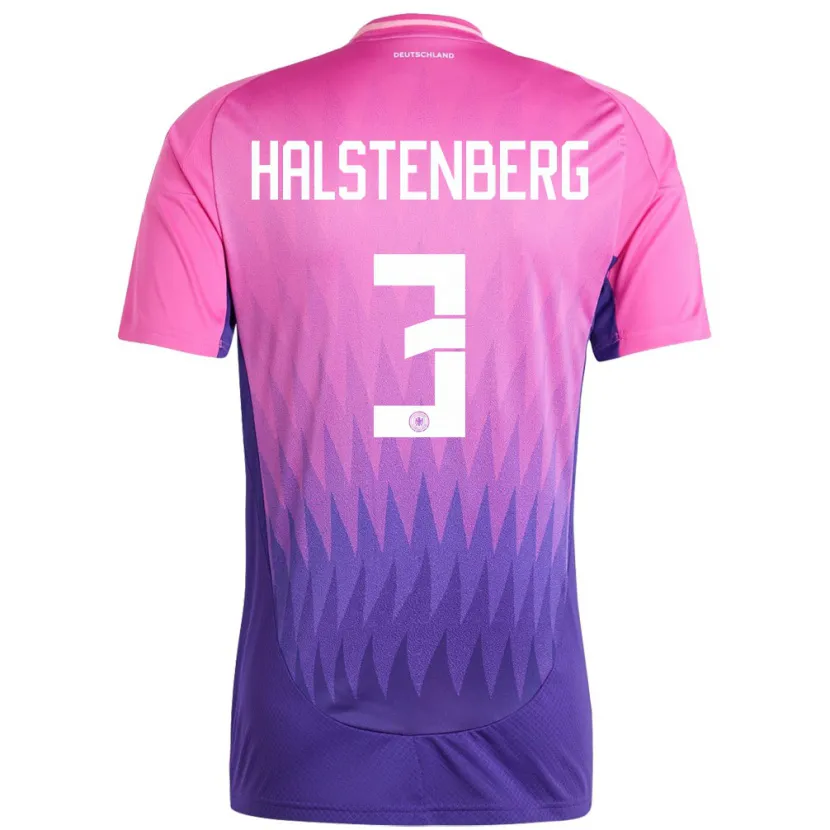 Danxen Kinder Deutschland Marcel Halstenberg #3 Pink Lila Auswärtstrikot Trikot 24-26 T-Shirt Schweiz