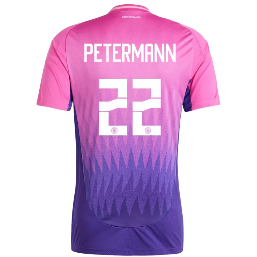 Danxen Kinder Deutschland Lena Petermann #22 Pink Lila Auswärtstrikot Trikot 24-26 T-Shirt Schweiz