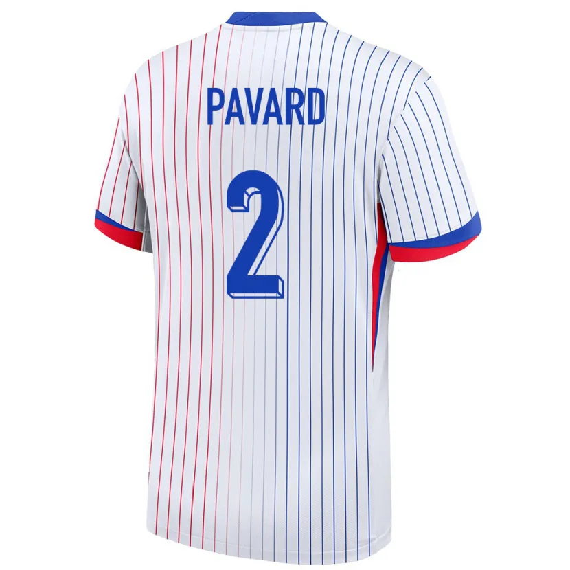 Danxen Kinder Frankreich Benjamin Pavard #2 Weiß Auswärtstrikot Trikot 24-26 T-Shirt Schweiz