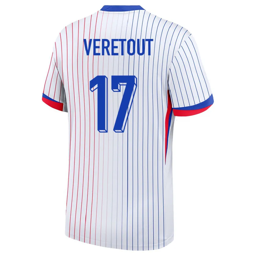 Danxen Kinder Frankreich Jordan Veretout #17 Weiß Auswärtstrikot Trikot 24-26 T-Shirt Schweiz