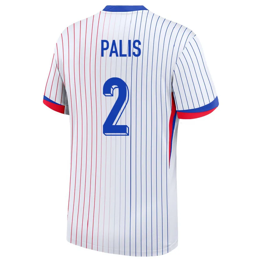 Danxen Kinder Frankreich Ella Palis #2 Weiß Auswärtstrikot Trikot 24-26 T-Shirt Schweiz