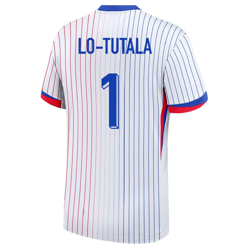 Danxen Kinder Frankreich Thimothee Lo Tutala #1 Weiß Auswärtstrikot Trikot 24-26 T-Shirt Schweiz