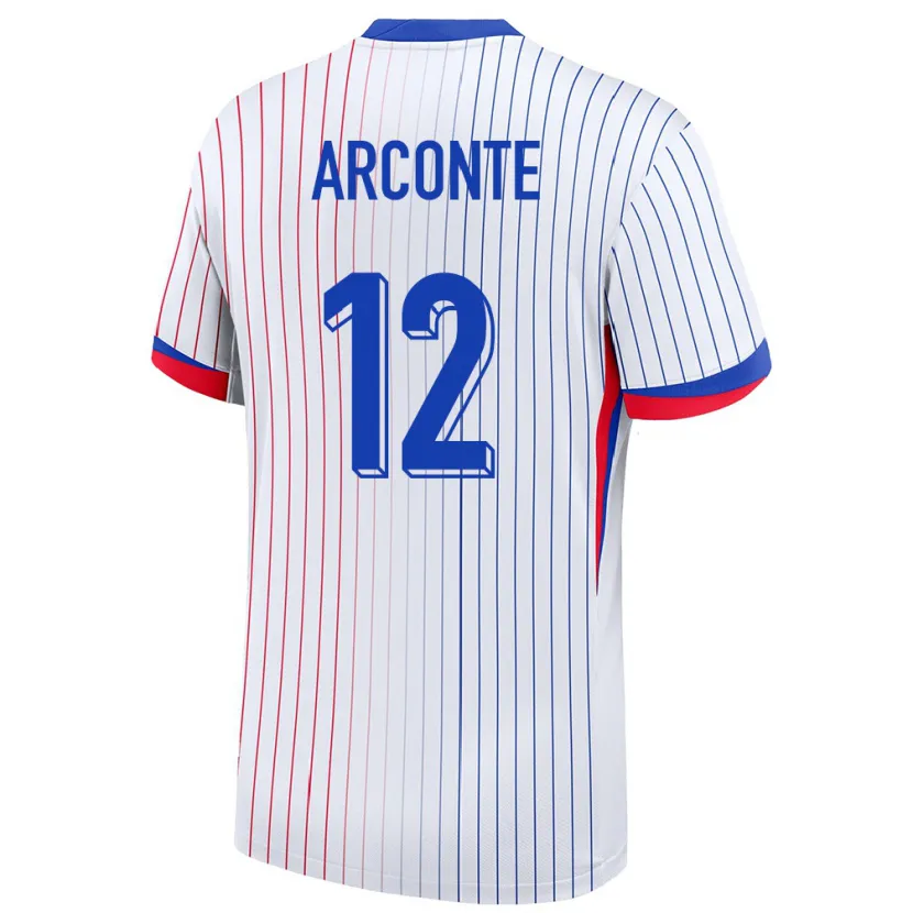 Danxen Kinder Frankreich Tairyk Arconte #12 Weiß Auswärtstrikot Trikot 24-26 T-Shirt Schweiz