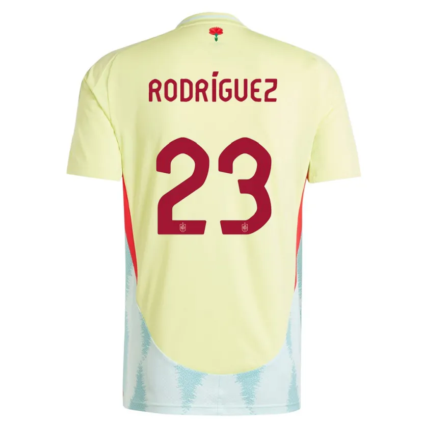 Danxen Kinder Spanien Misa Rodriguez #23 Gelb Auswärtstrikot Trikot 24-26 T-Shirt Schweiz