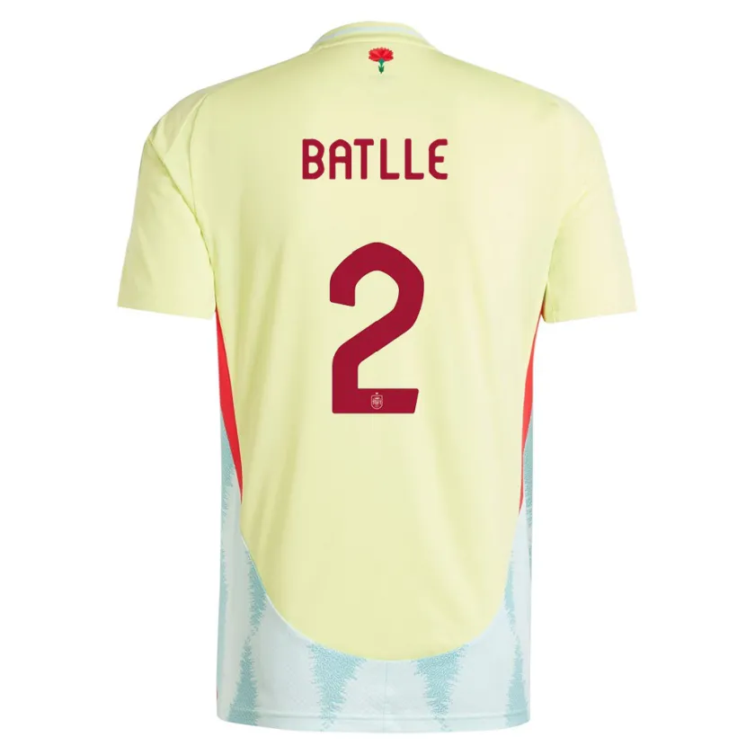 Danxen Kinder Spanien Ona Batlle #2 Gelb Auswärtstrikot Trikot 24-26 T-Shirt Schweiz