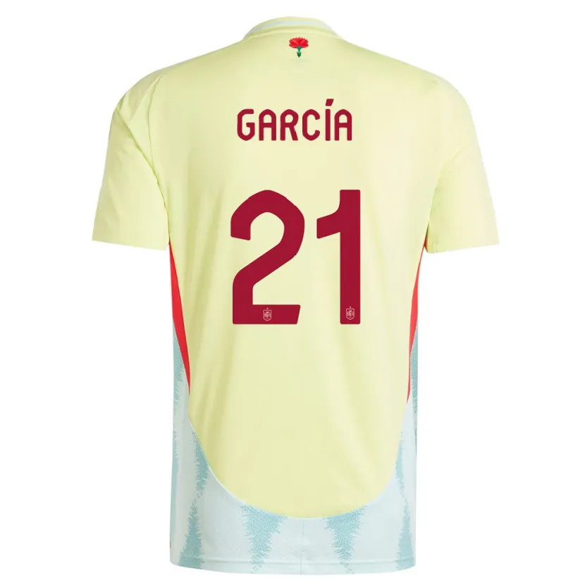 Danxen Kinder Spanien Sheila Garcia #21 Gelb Auswärtstrikot Trikot 24-26 T-Shirt Schweiz