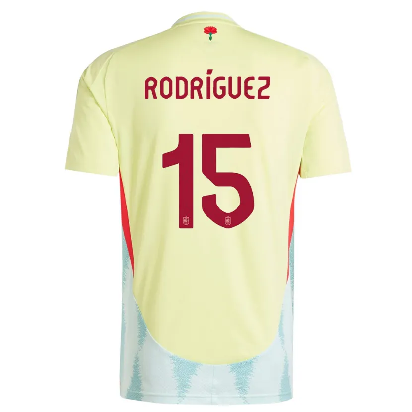 Danxen Kinder Spanien Dani Rodriguez #15 Gelb Auswärtstrikot Trikot 24-26 T-Shirt Schweiz