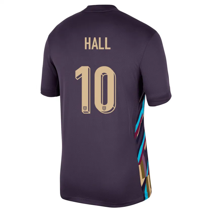 Danxen Kinder England George Hall #10 Dunkle Rosine Auswärtstrikot Trikot 24-26 T-Shirt Schweiz