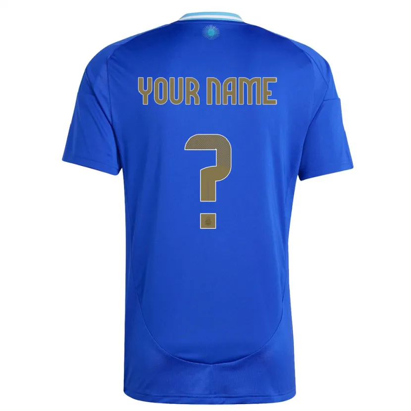 Danxen Kinder Argentinien Ihren Namen #0 Blau Auswärtstrikot Trikot 24-26 T-Shirt Schweiz