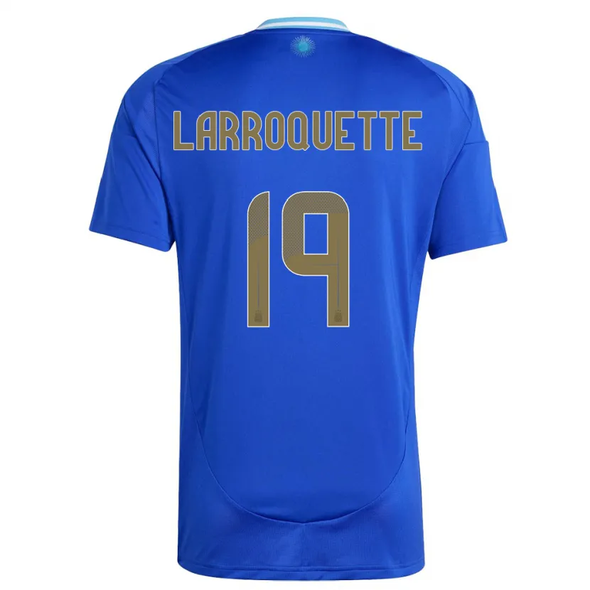 Danxen Kinder Argentinien Mariana Larroquette #19 Blau Auswärtstrikot Trikot 24-26 T-Shirt Schweiz