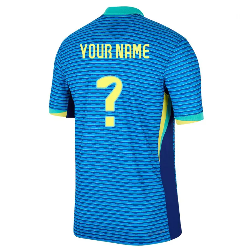 Danxen Kinder Brasilien Ihren Namen #0 Blau Auswärtstrikot Trikot 24-26 T-Shirt Schweiz