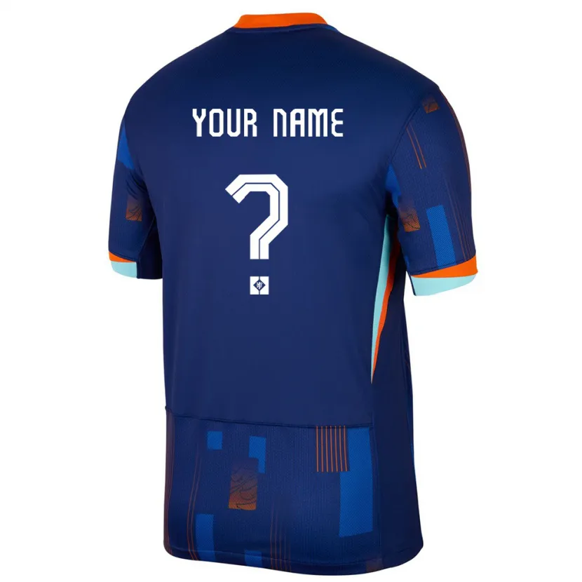 Danxen Kinder Niederlande Ihren Namen #0 Blau Auswärtstrikot Trikot 24-26 T-Shirt Schweiz