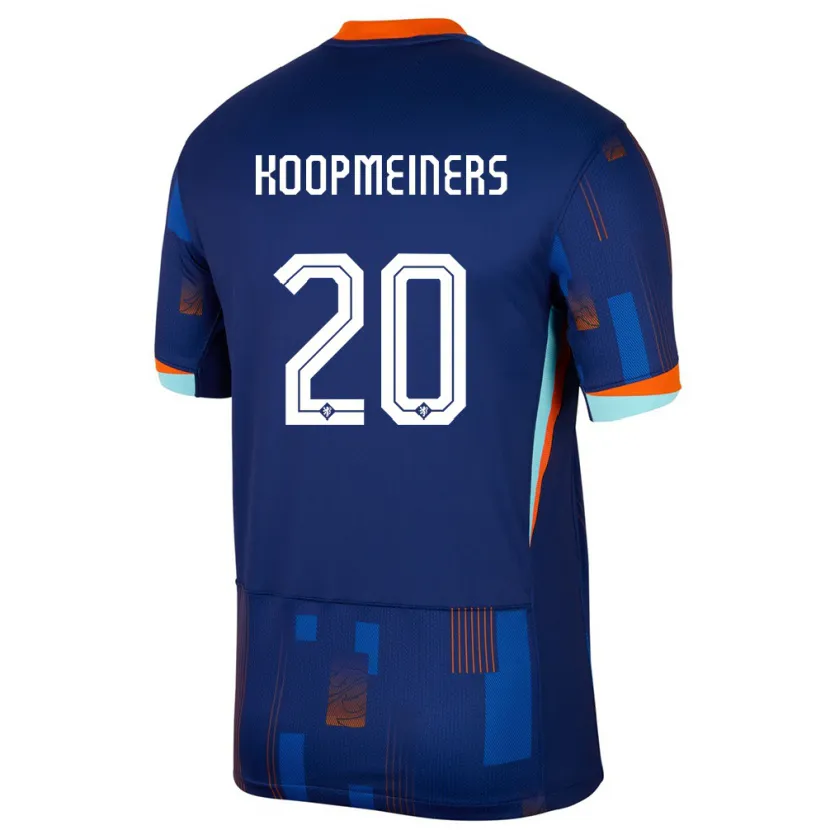 Danxen Kinder Niederlande Teun Koopmeiners #20 Blau Auswärtstrikot Trikot 24-26 T-Shirt Schweiz