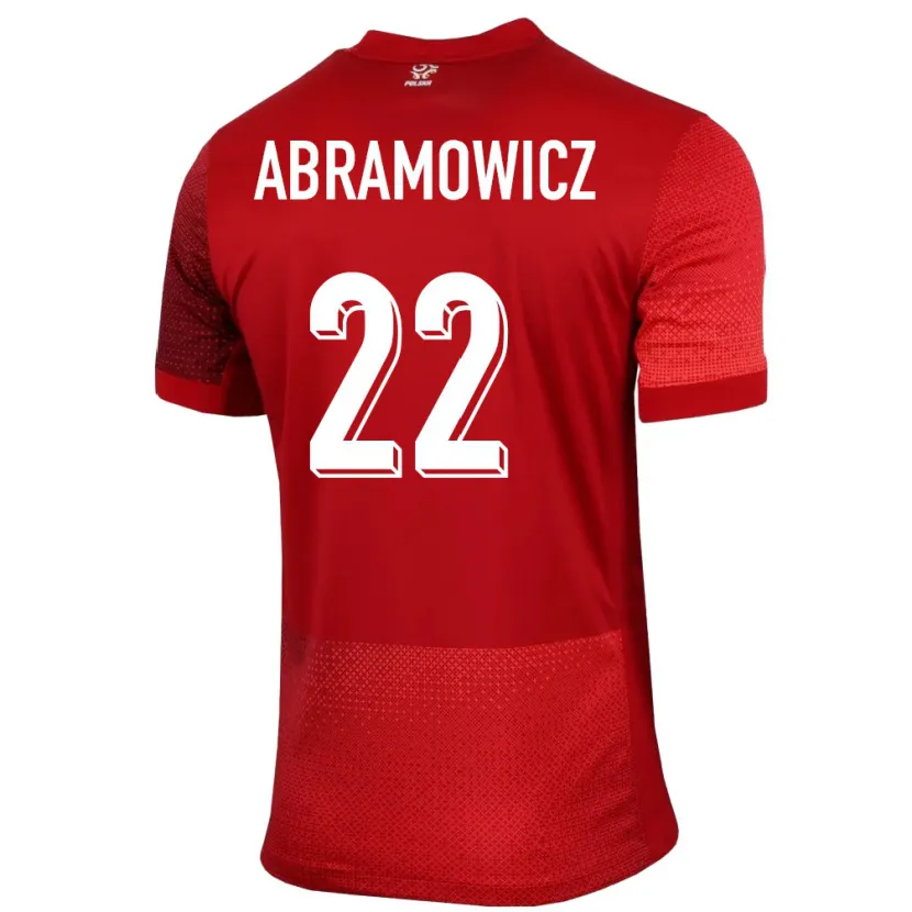 Danxen Kinder Polen Slawomir Abramowicz #22 Rot Auswärtstrikot Trikot 24-26 T-Shirt Schweiz