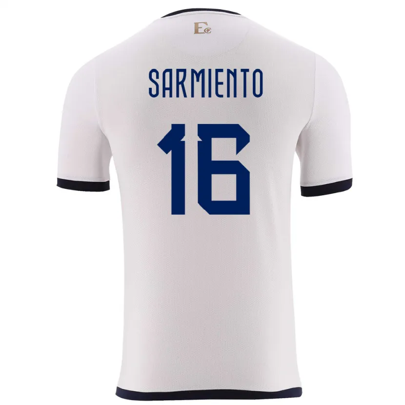 Danxen Kinder Ecuador Jeremy Sarmiento #16 Weiß Auswärtstrikot Trikot 24-26 T-Shirt Schweiz