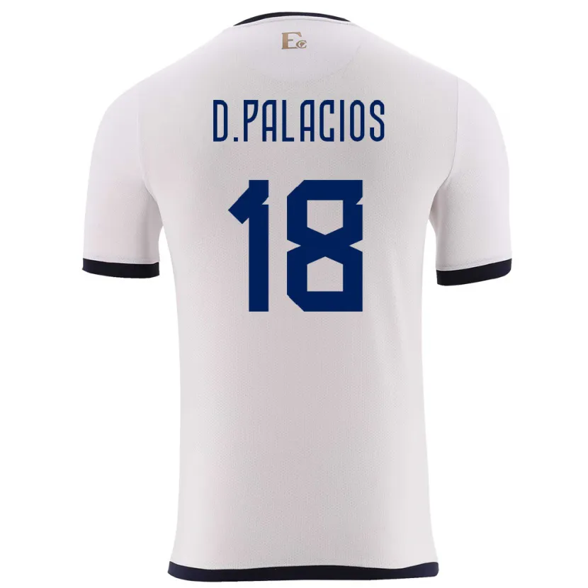 Danxen Kinder Ecuador Diego Palacios #18 Weiß Auswärtstrikot Trikot 24-26 T-Shirt Schweiz