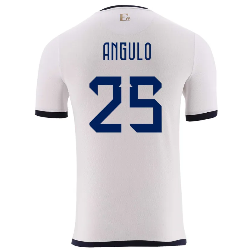 Danxen Kinder Ecuador Nilson Angulo #25 Weiß Auswärtstrikot Trikot 24-26 T-Shirt Schweiz