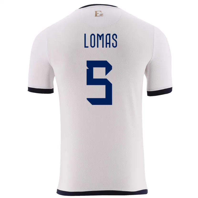 Danxen Kinder Ecuador Ariana Lomas #5 Weiß Auswärtstrikot Trikot 24-26 T-Shirt Schweiz