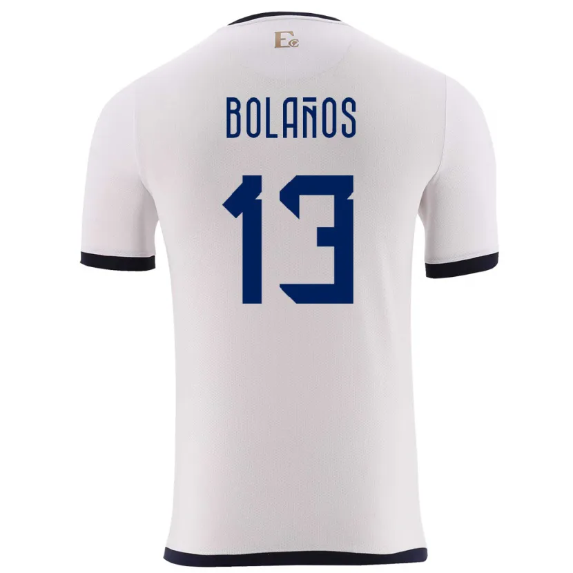Danxen Kinder Ecuador Nayely Bolanos #13 Weiß Auswärtstrikot Trikot 24-26 T-Shirt Schweiz