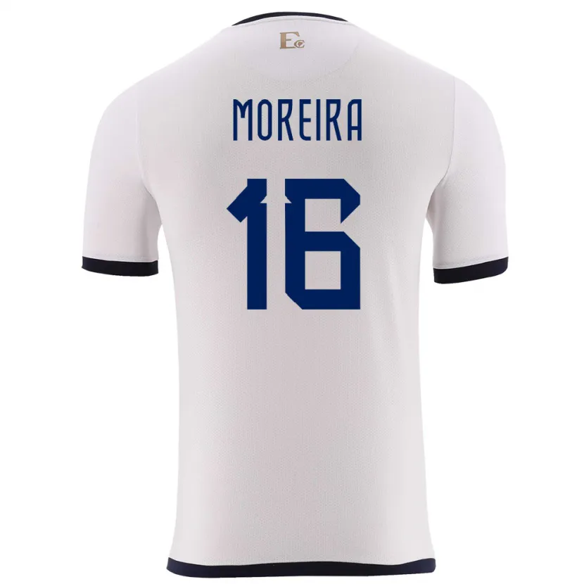 Danxen Kinder Ecuador Ligia Moreira #16 Weiß Auswärtstrikot Trikot 24-26 T-Shirt Schweiz