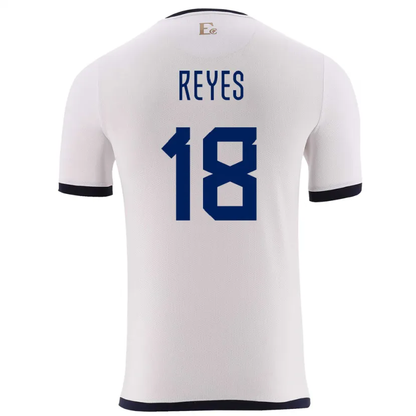 Danxen Kinder Ecuador Ashley Reyes #18 Weiß Auswärtstrikot Trikot 24-26 T-Shirt Schweiz
