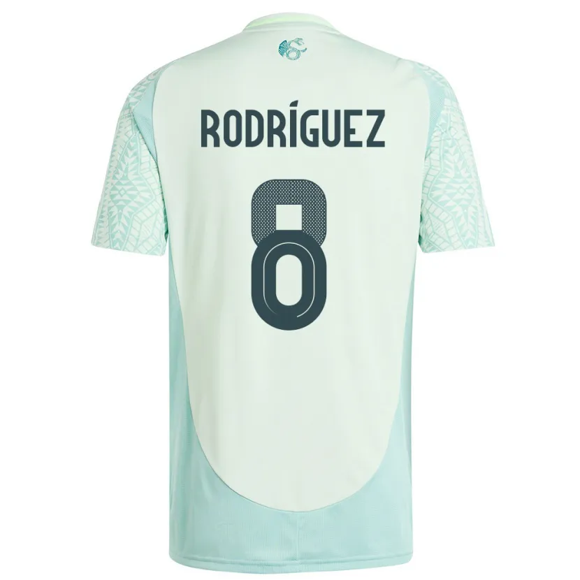 Danxen Kinder Mexiko Carlos Rodriguez #8 Leinengrün Auswärtstrikot Trikot 24-26 T-Shirt Schweiz